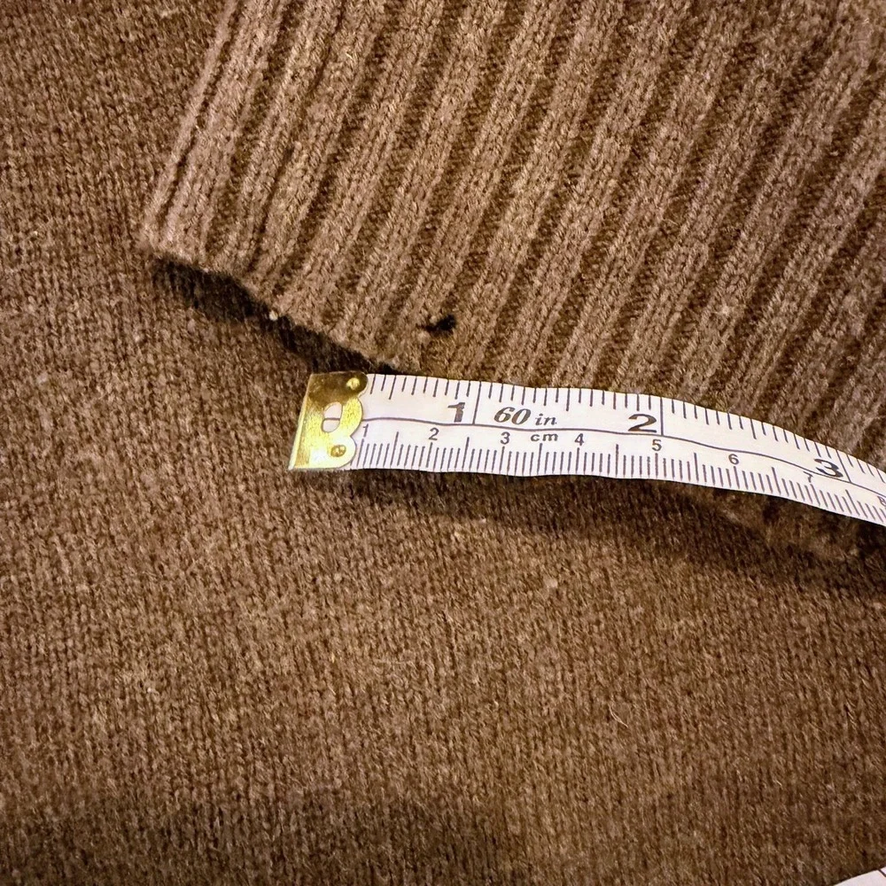 J Crew Lambswool Half Zip Sweater Mens L Olive Green Mock Neck Pullover 100%